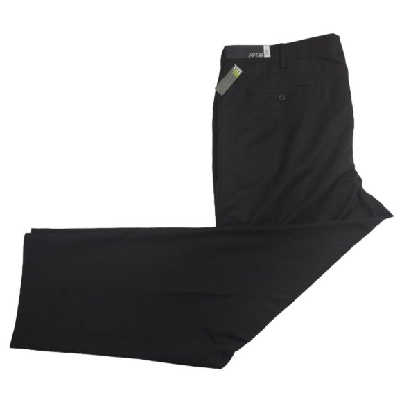 APT. 9 NWT Dress Pants Big Tall Modern Fit Straight Leg 32" Inseam Black $70 - Picture 5 of 10